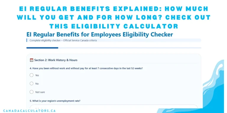 ei regular benefits eigibility canadacalculators.ca