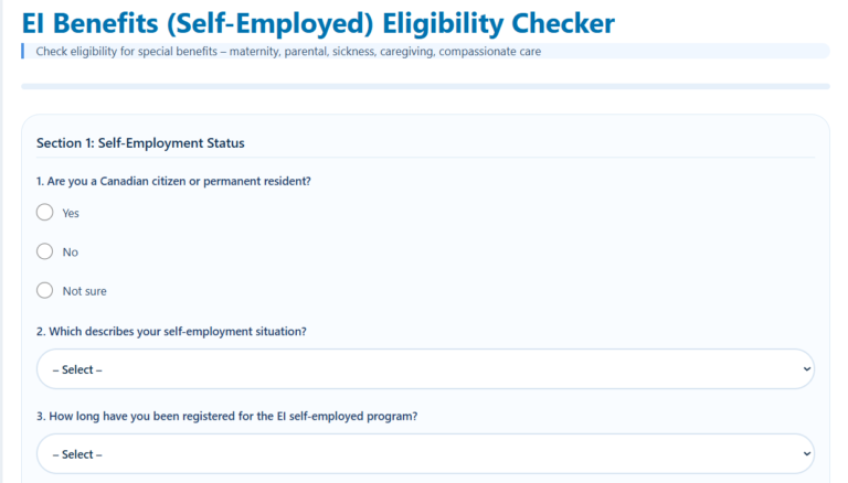EI Benefits for Self-Employed
