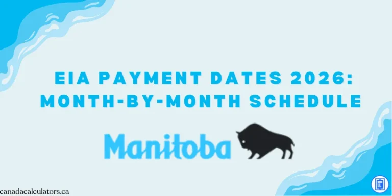 Manitoba EIA Payment Dates 2026 canadacalculators.ca