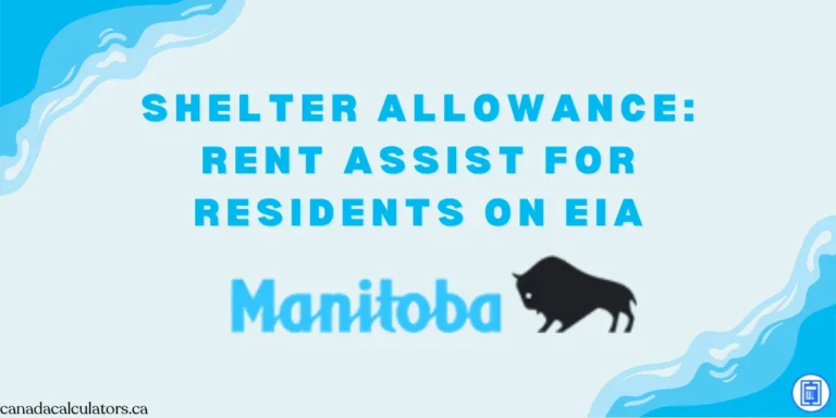 Manitoba EIA Shelter Allowance
