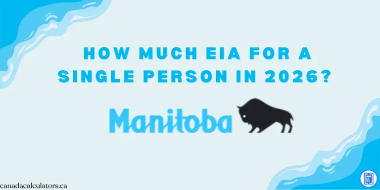 Manitoba EIA for a Single Person canadacalculators.ca