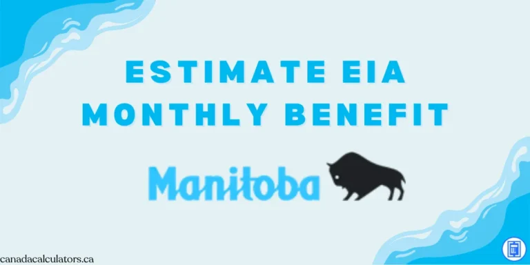 Manitoba EIA monthly benefit canadacalculators.ca