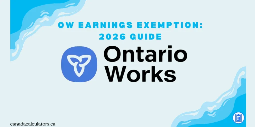 Ontario Works Earnings Exemption canadacalculators.ca (2)