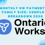 Ontario Works Monthly Payment by Family Size canadacalculators.ca