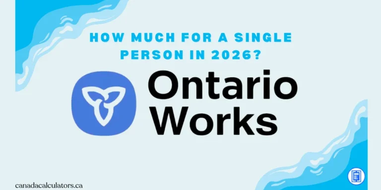 Ontario Works for Singles canadacalculaor.ca