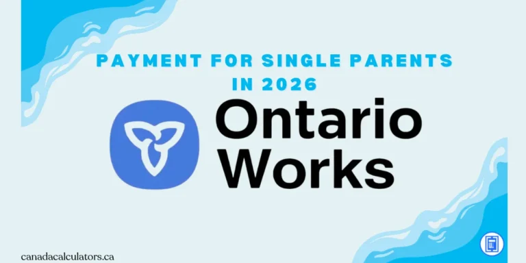 Ontario Works for single parents canadacalculators.ca