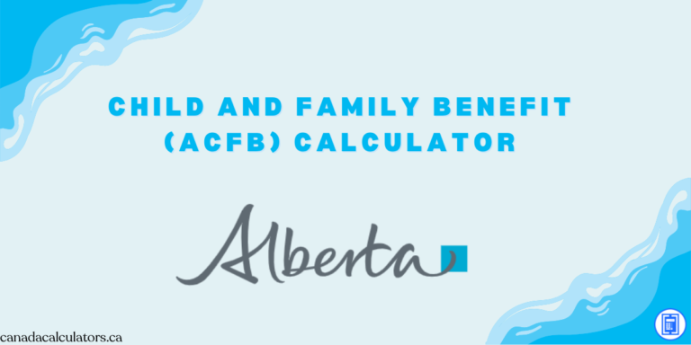 Alberta Child and Family Benefit canadacalcualtors.ca