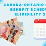Canada-Ontario Housing Benefit payment dates