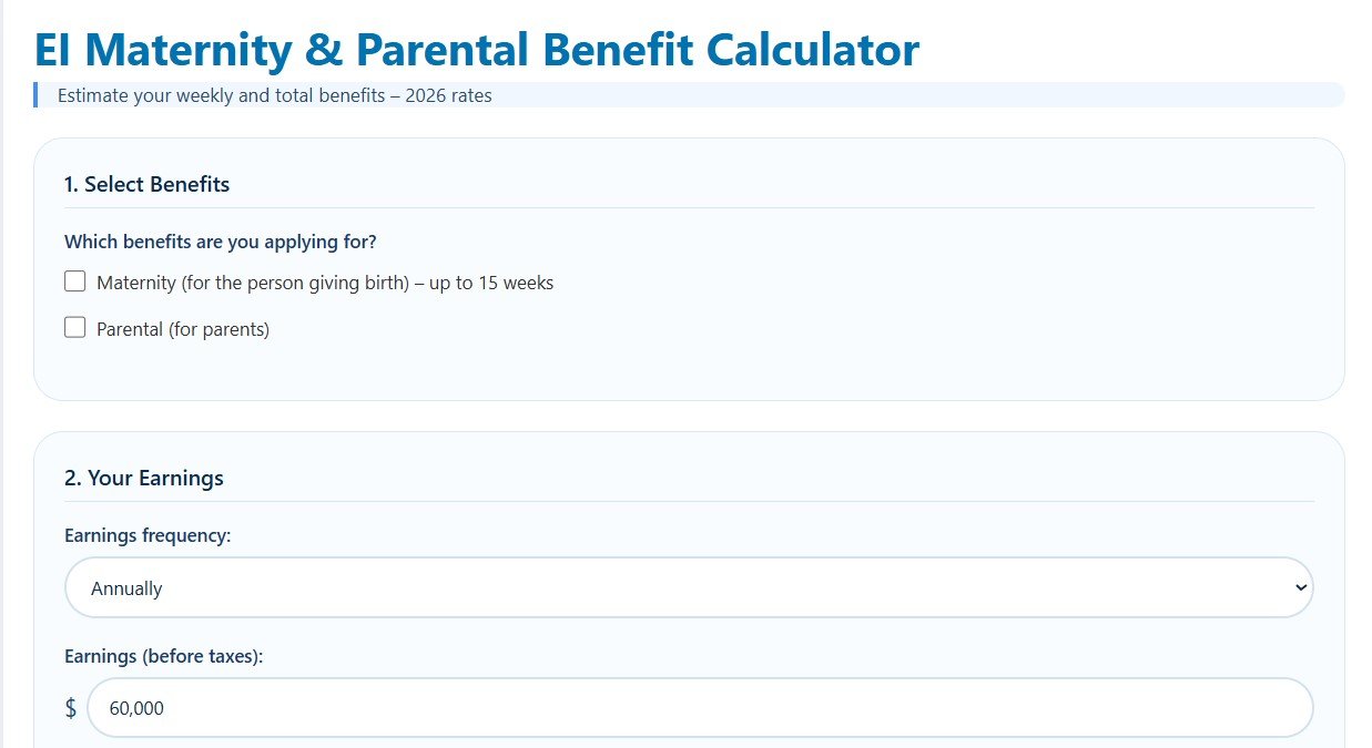 EI Maternity and Parental benefits